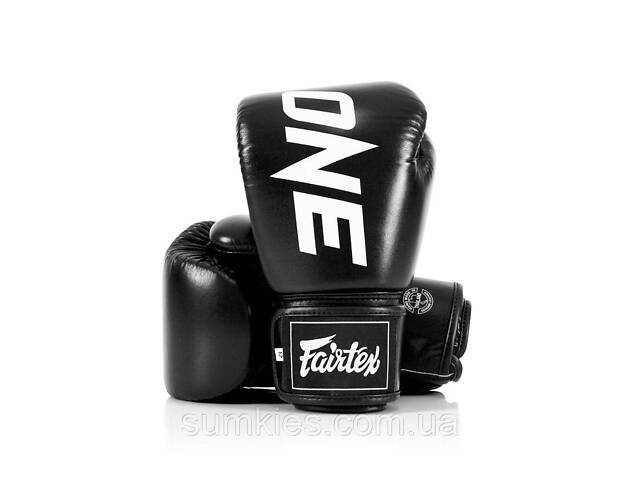 Боксерські рукавиці Fairtex BGV1-ONE (натуральна шкіра) Black 12 унцій (бинти в комплекті) - Фото 8