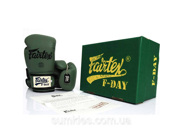 Боксерські рукавиці Fairtex BGV11 Green 16 унцій (бинти в комплекті) - Фото 8