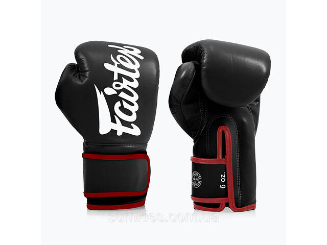Боксерські рукавиці Fairtex BGV14 Black 10 унцій (бинти в комплекті) - Фото 5