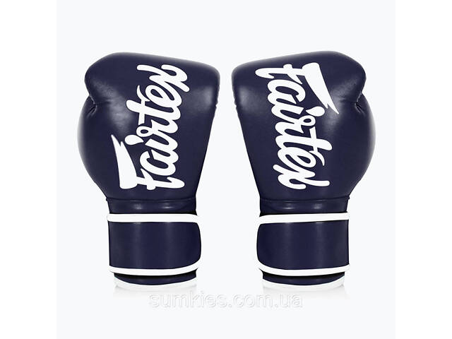 Боксерські рукавиці Fairtex BGV14 Blue 14 унцій (бинти в комплекті) - Фото 5