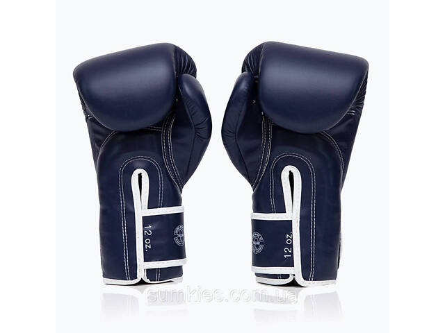 Боксерські рукавиці Fairtex BGV14 Blue 14 унцій (бинти в комплекті) - Фото 7