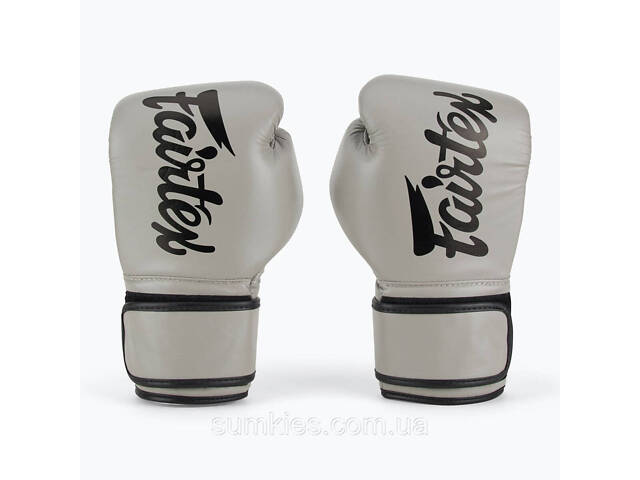 Боксерські рукавиці Fairtex BGV14 Grey 12 унцій (бинти в комплекті) - Фото 7