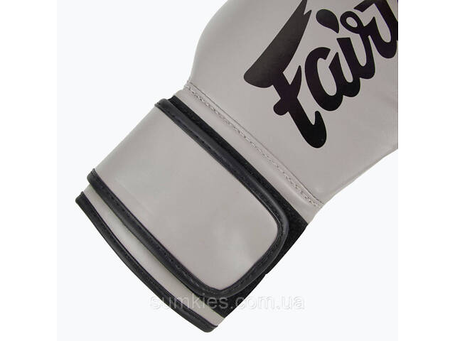 Боксерські рукавиці Fairtex BGV14 Grey 12 унцій (бинти в комплекті) - Фото 9