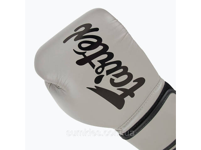 Боксерські рукавиці Fairtex BGV14 Grey 14 унцій (бинти в комплекті) - Фото 8