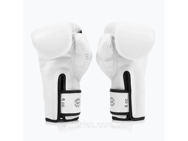 Боксерські рукавиці Fairtex BGV14 White 10 унцій (бинти в комплекті) - Фото 7