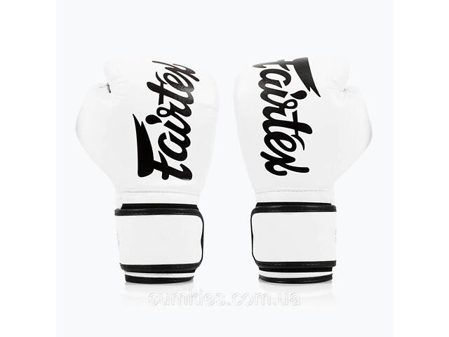 Боксерські рукавиці Fairtex BGV14 White 12 унцій (бинти в комплекті) - Фото 6