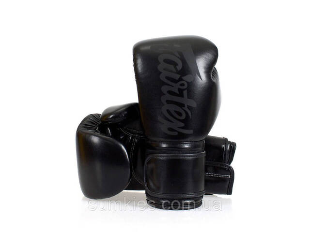 Боксерські рукавиці Fairtex BGV14SB Black 10 унцій (бинти в комплекті) - Фото 9
