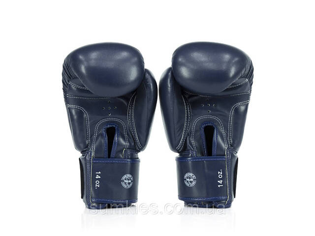 Боксерські рукавиці Fairtex BGV27 Blue 10 унцій (бинти в комплекті) - Фото 6