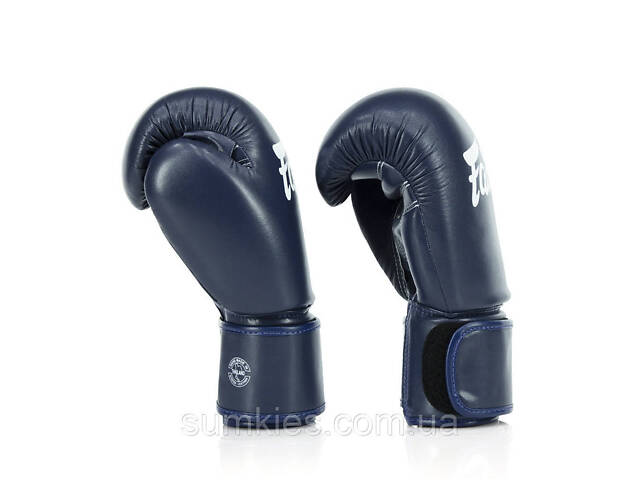 Боксерські рукавиці Fairtex BGV27 Blue 10 унцій (бинти в комплекті) - Фото 7