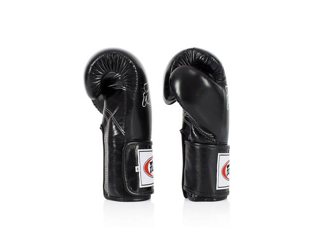 Боксерские перчатки Fairtex BGV5 Black 10 унций (бинты в комплекте) - Фото 7