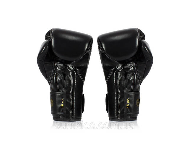 Боксерські рукавиці Fairtex BGVG1 Black 10 унцій (бинти в комплекті) - Фото 7