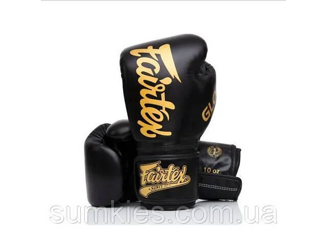 Боксерські рукавиці Fairtex BGVG1 Black 14 унцій (бинти в комплекті) - Фото 5