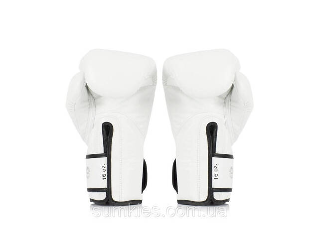 Боксерські рукавиці Fairtex BGVG1 White 10 унцій (бинти в комплекті) - Фото 6