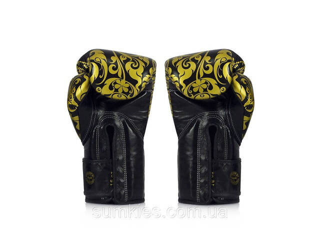 Боксерські рукавиці Fairtex BGVG2 Velcro Black 12 унцій (бинти в комплекті) - Фото 6