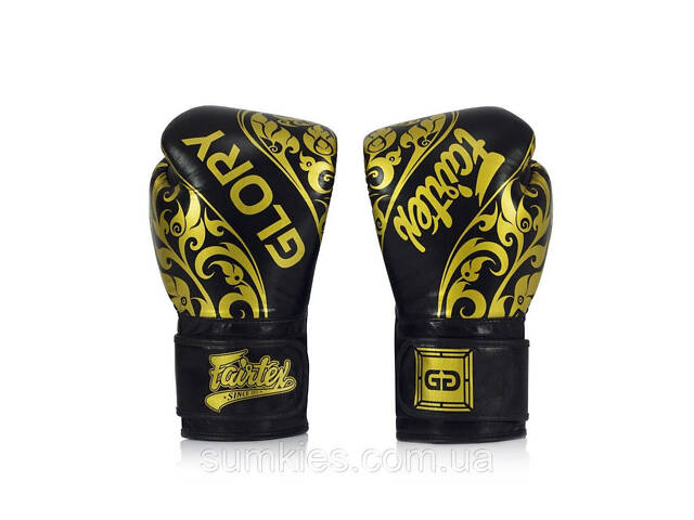 Боксерські рукавиці Fairtex BGVG2 Velcro Black 16 унцій (бинти в комплекті) - Фото 5