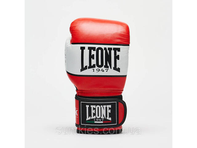 Боксерські рукавиці Leone GN047 SHOCK Red 12 унцій (бинти 4 м. в комплекті) - Фото 3