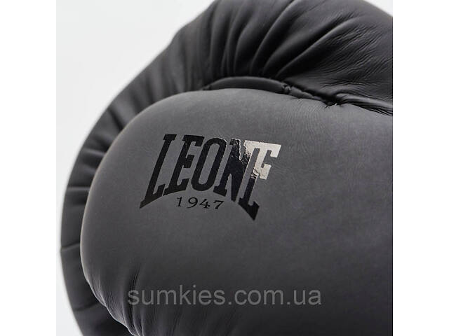 Боксерські рукавиці Leone GN059 Black/White 12 унцій (капу в комплекті) - Фото 8