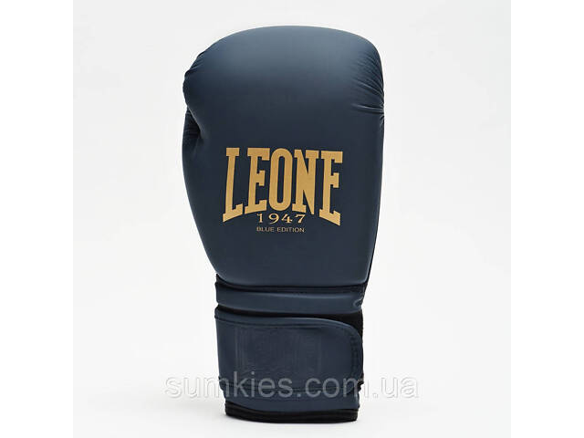 Боксерські рукавиці Leone GN059B Blue Edition 10 унцій (капу в комплекті) - Фото 5