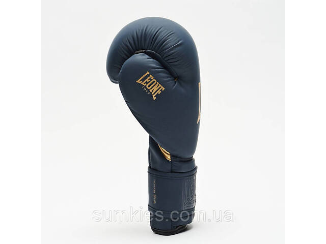 Боксерські рукавиці Leone GN059B Blue Edition 10 унцій (капу в комплекті) - Фото 7