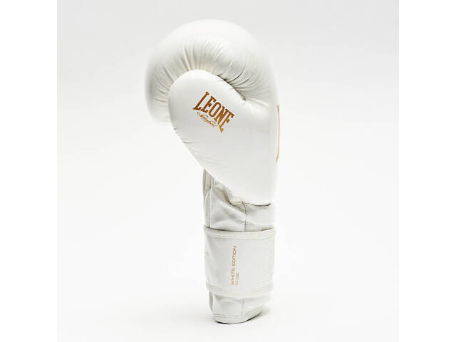 Боксерські рукавиці Leone GN059W White/Gold 12 унцій (капу в комплекті) - Фото 7