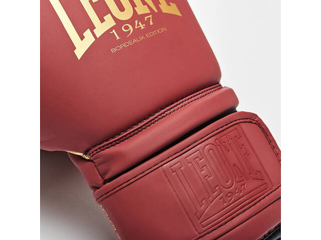 Боксерські рукавиці Leone GN059X BORDEAUX ED 10 унцій (капу в комплекті) - Фото 8