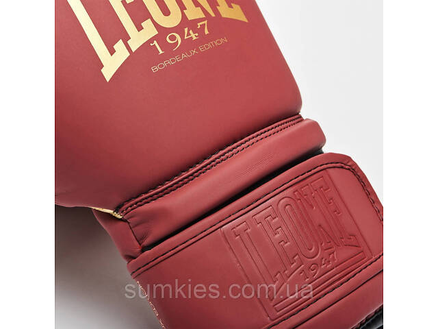 Боксерські рукавиці Leone GN059X BORDEAUX ED 10 унцій (капу в комплекті) - Фото 8