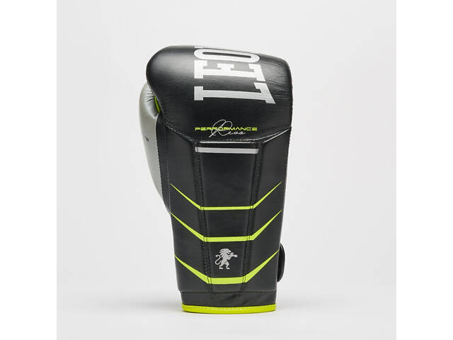 Боксерські рукавиці Leone GN110F REVO FLUO Black 14 унцій (бинти 4 м. в комплекті) - Фото 4