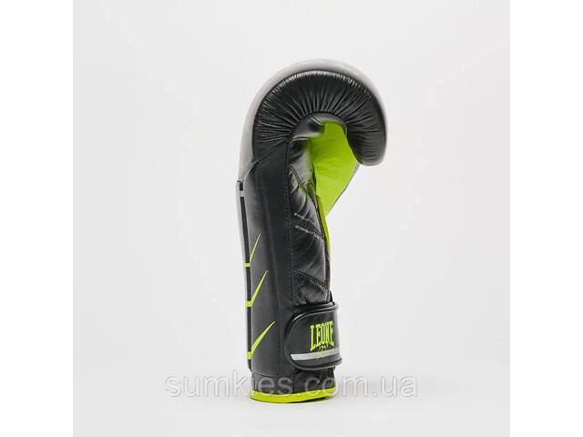 Боксерські рукавиці Leone GN110F REVO FLUO Black 12 унцій (бинти 4 м. в комплекті) - Фото 6
