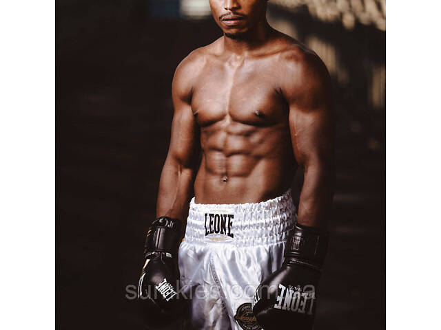 Боксерські рукавиці Leone GN111 THE GREATEST Black 10 унцій (бинти 4 м. в комплекті) - Фото 8