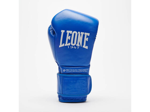 Боксерські рукавиці Leone GN111 THE GREATEST Blue 10 унцій (бинти 4 м. в комплекті) - Фото 4
