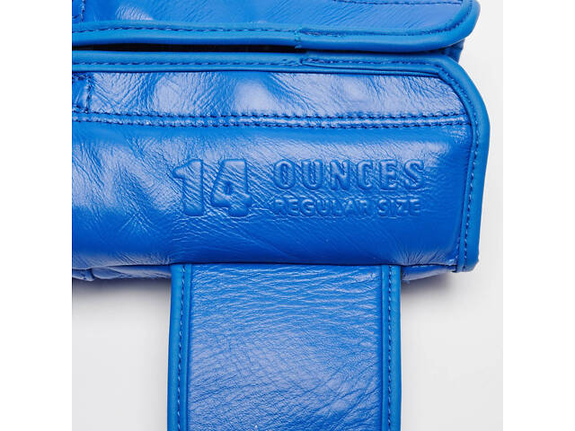 Боксерські рукавиці Leone GN111 THE GREATEST Blue 10 унцій (бинти 4 м. в комплекті) - Фото 8