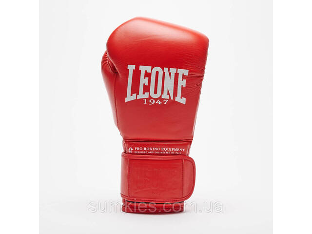 Боксерські рукавиці Leone GN111 THE GREATEST Red 14 унцій (бинти 4 м. в комплекті) - Фото 3