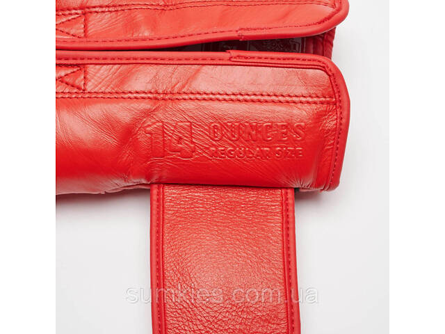 Боксерські рукавиці Leone GN111 THE GREATEST Red 14 унцій (бинти 4 м. в комплекті) - Фото 9