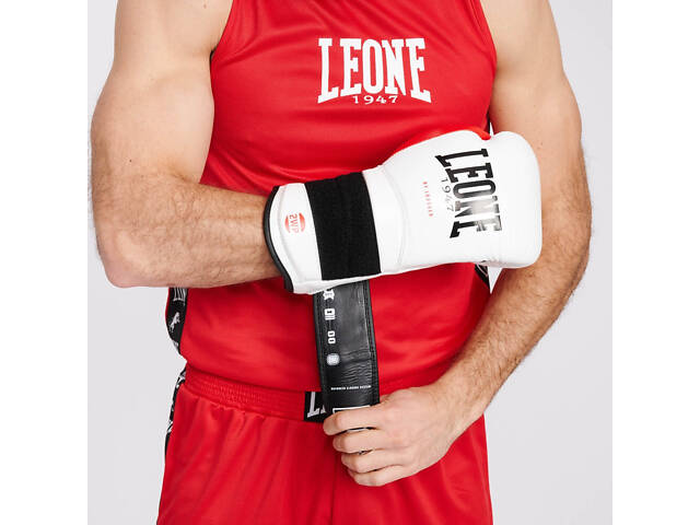 Боксерські рукавиці Leone GN113 IL TECNICO N3 White 10 унцій (бинти 4 м. в комплекті) - Фото 9