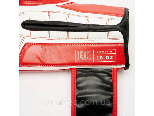 Боксерські рукавиці Leone GN208 ICONIC Red 12 унцій (бинти 4 м. в комплекті) - Фото 9