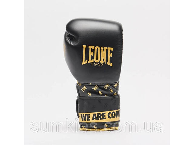 Боксерські рукавиці Leone GN220 DNA Black 10 унцій (бинти 4 м. в комплекті) - Фото 4