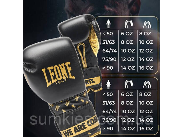 Боксерські рукавиці Leone GN220 DNA Black 10 унцій (бинти 4 м. в комплекті) - Фото 10