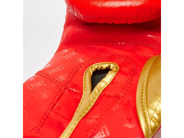 Боксерські рукавиці Leone GN220 DNA Red 16 унцій (бинти 4 м. в комплекті) - Фото 8