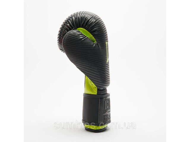 Боксерські рукавиці Leone GN313 WAVES Black 10 унцій (капу в комплекті) - Фото 7