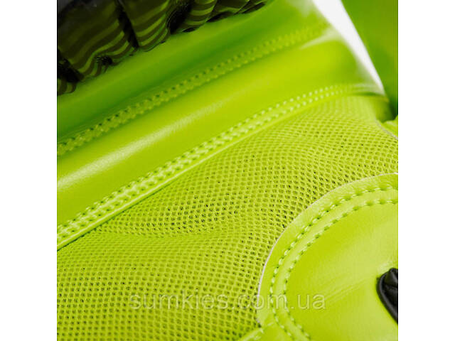 Боксерські рукавиці Leone GN313 WAVES Black 12 унцій (капу в комплекті) - Фото 9