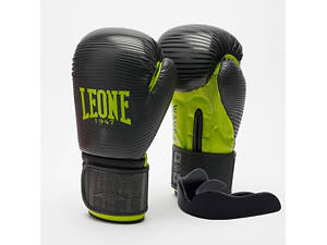 Боксерские перчатки Leone GN313 WAVES Black 14 унций (капу в комплекте)
