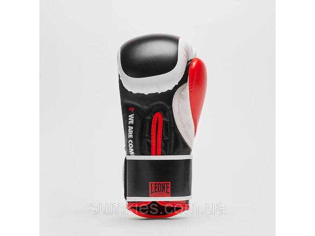 Боксерські рукавиці Leone GN333 LOGO WACS Black 12 унцій (капу в комплекті) - Фото 5