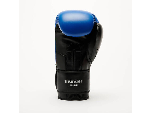 Боксерські рукавиці Leone GN383 THUNDER Blue 8 унцій (капу в комплекті) - Фото 5