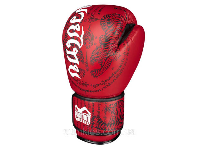Боксерські рукавиці Phantom Muay Thai Red 12 унцій (капа в подарунок) - Фото 2