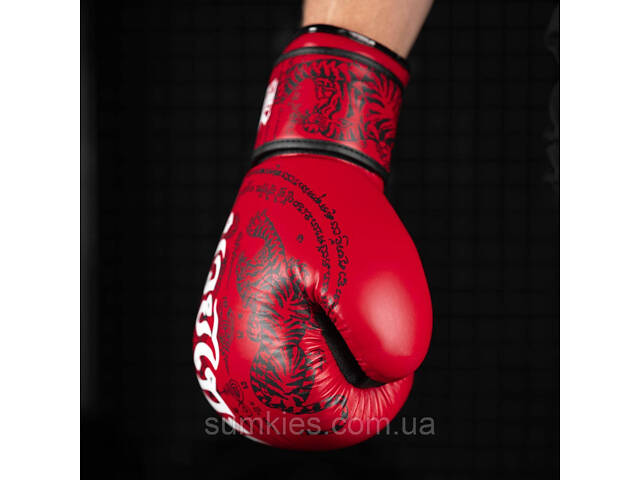 Боксерські рукавиці Phantom Muay Thai Red 12 унцій (капа в подарунок) - Фото 7