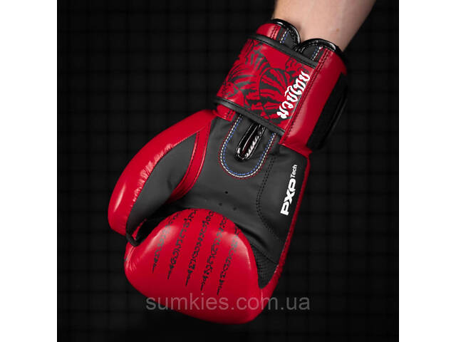 Боксерські рукавиці Phantom Muay Thai Red 12 унцій (капа в подарунок) - Фото 10