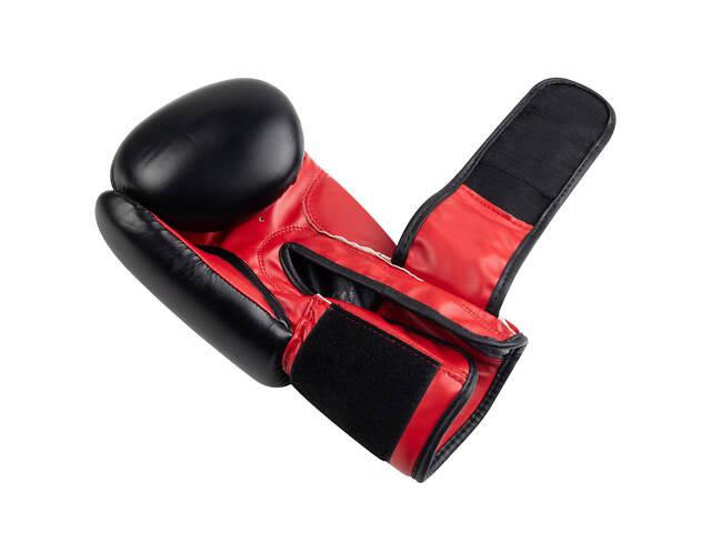 Боксерські рукавиці PowerPlay 3004 Classic Чорно-Червоні 10 унцій - Фото 6