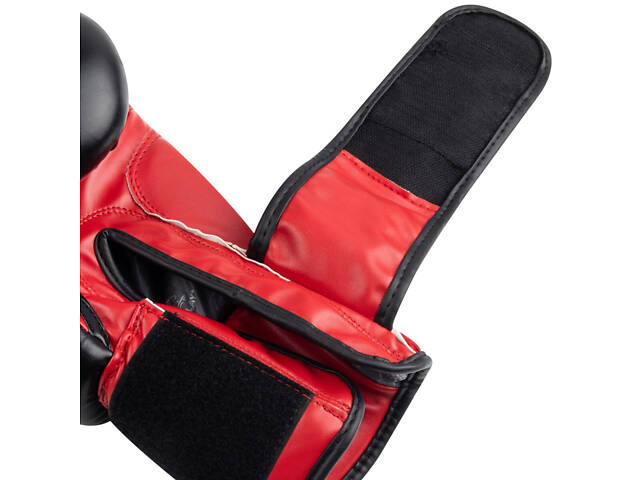 Боксерські рукавиці PowerPlay 3004 Classic Чорно-Червоні 10 унцій - Фото 10