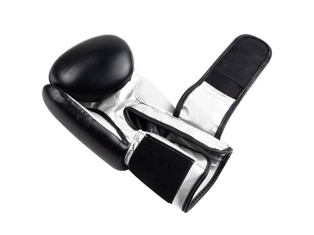 Боксерські рукавиці PowerPlay 3004 Classic Чорно-Білі 14 унцій - Фото 6