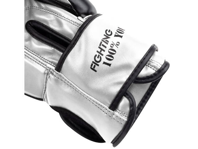 Боксерські рукавиці PowerPlay 3004 Classic Чорно-Білі 14 унцій - Фото 10
